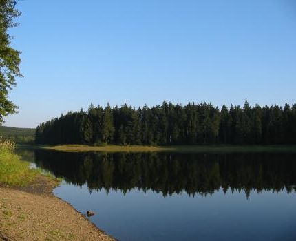 Blick über See in Clausthal-Zellerfeld (© Didi01 / pixelio.de)